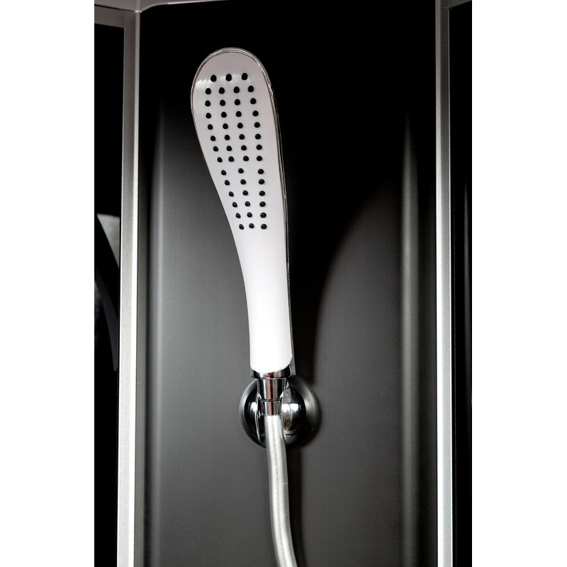 Душевая кабина Deto L 90х90 с гидромассажем, без крыши, черный  L809NGMBLACK - 3