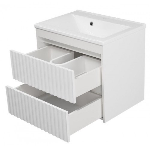 Тумба под раковину Brevita Balaton 65 белый  BAL-06065-01-01П2Я - 1