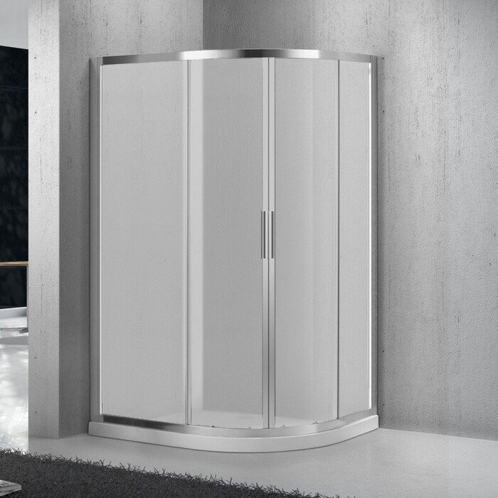 Душевой уголок BelBagno Sela 100х80 профиль хром стекло рифленое SELA-RH-2-100/80-P-Cr - 0