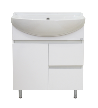 Тумба с раковиной Misty Амур 70 белая матовая УТ000009449 - 0