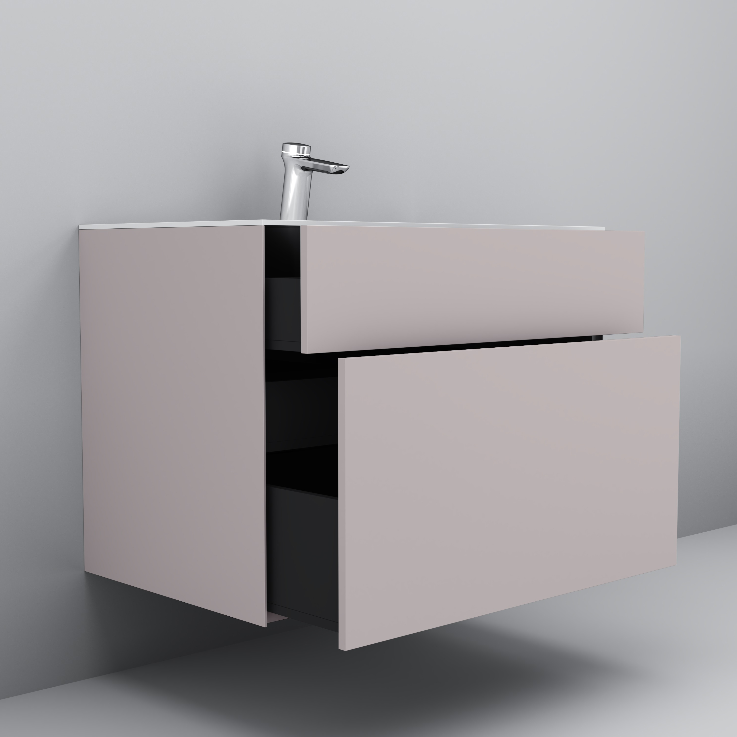 Тумба для комплекта Am.Pm Inspire V2.0 80 элегантный серый M50AFHX0803EGM - 4