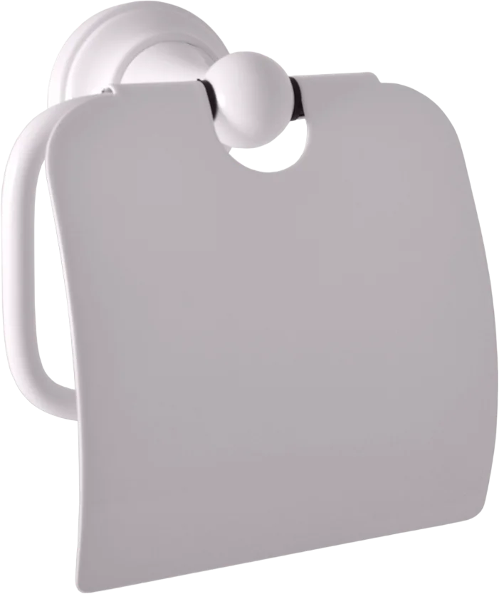 Держатель туалетной бумаги Rav Slezak Morava белый глянцевый MKA0400B - 0