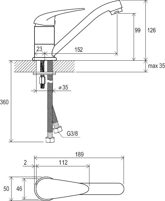 Смеситель для раковины Ravak Suzan хром  X070009 - 2