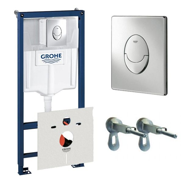 Система инсталляции для унитазов Grohe Rapid SL 38750001 4 в 1 с кнопкой смыва - 7