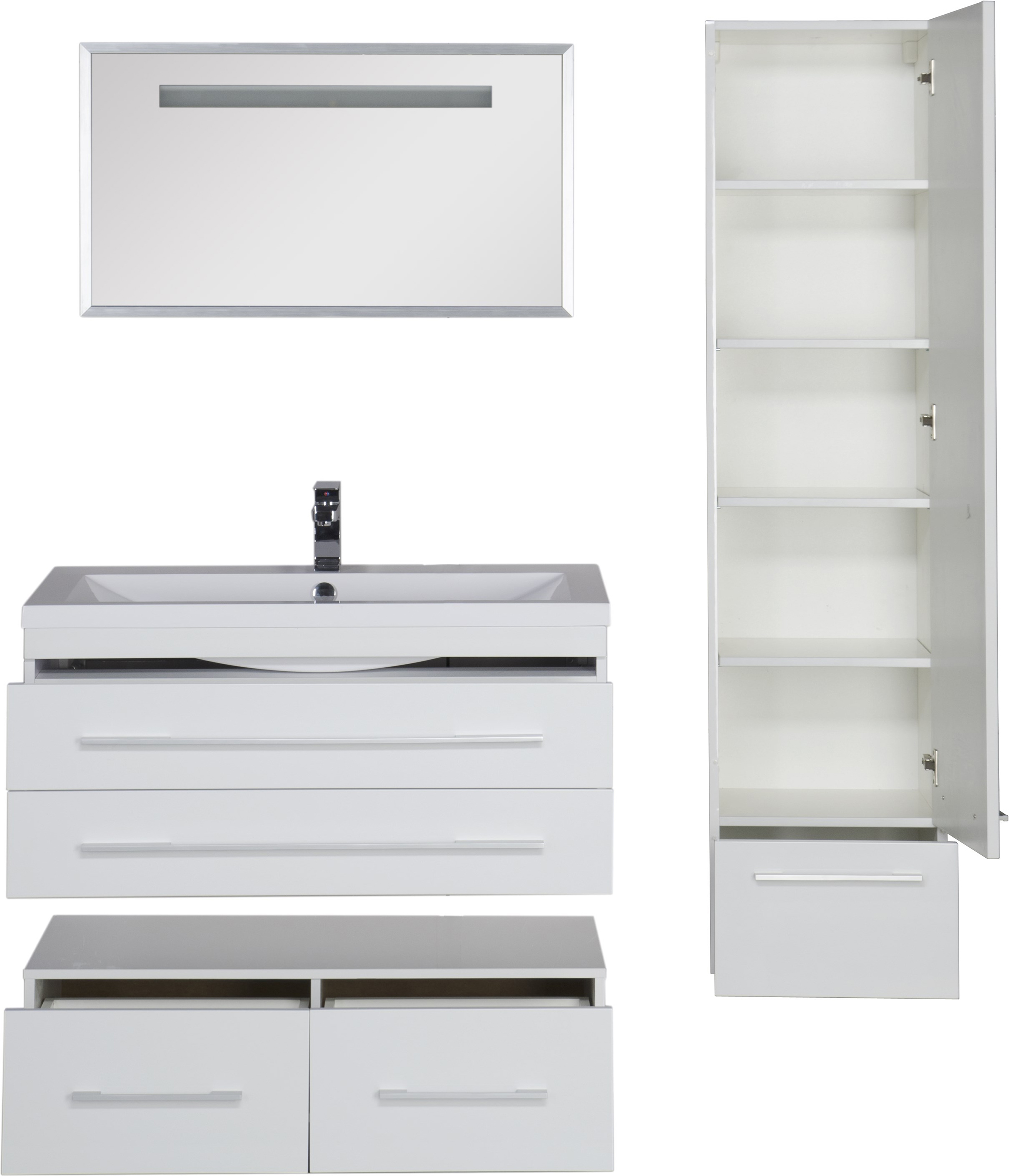 Мебель для ванной Aquanet Нота 100 белая 171496 - 33