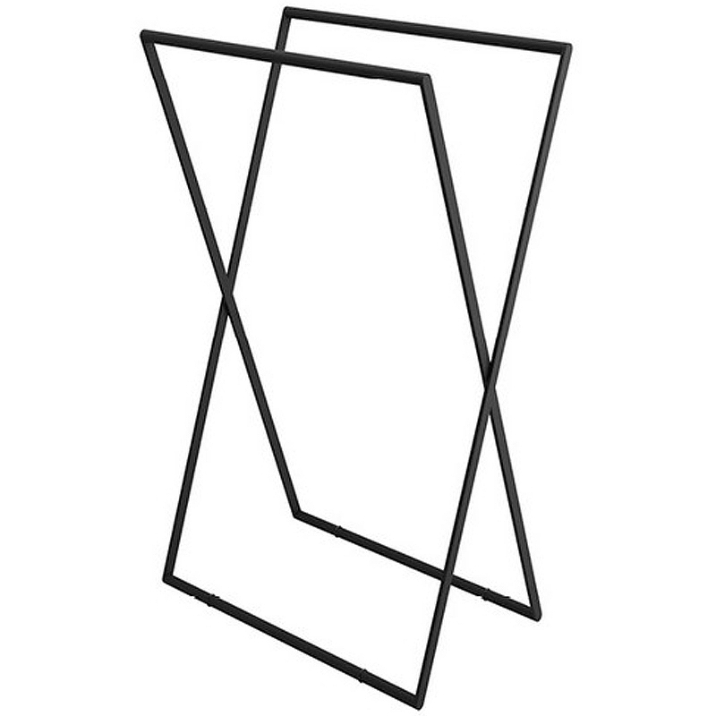 Полотенцедержатель складной EXCELLENT Kros черный мтаовый DOEX.1800BL - 0