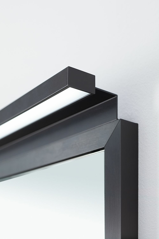 Зеркало Allen Brau Priority 120 с подсветкой черный матовый 1.31018.BB - 3