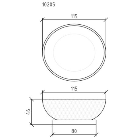 Мыльница настольная Boheme Murano crystal золото глянцевое 10205 - 1