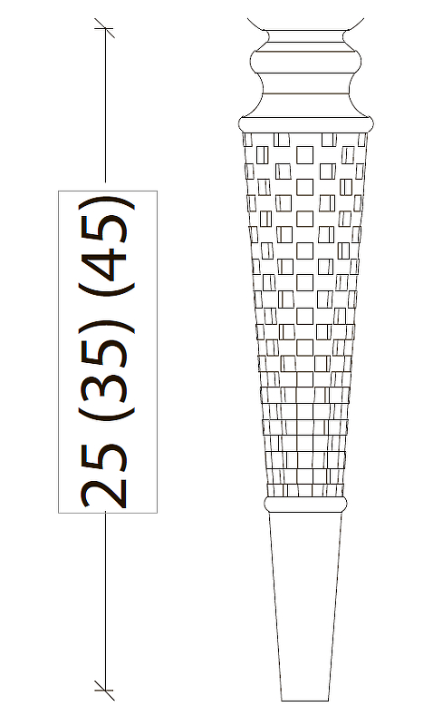 Ножки для тумбы Boheme Armadi Art Vallessi Avangarde Denti 35 белый 847-W-35 - 2