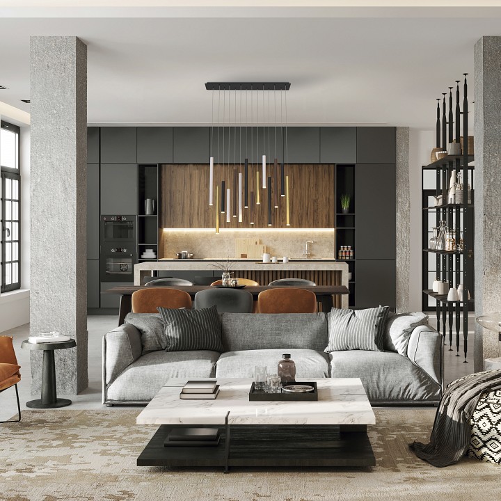 Подвесная светодиодная люстра Mantra Cala 8085 - 1