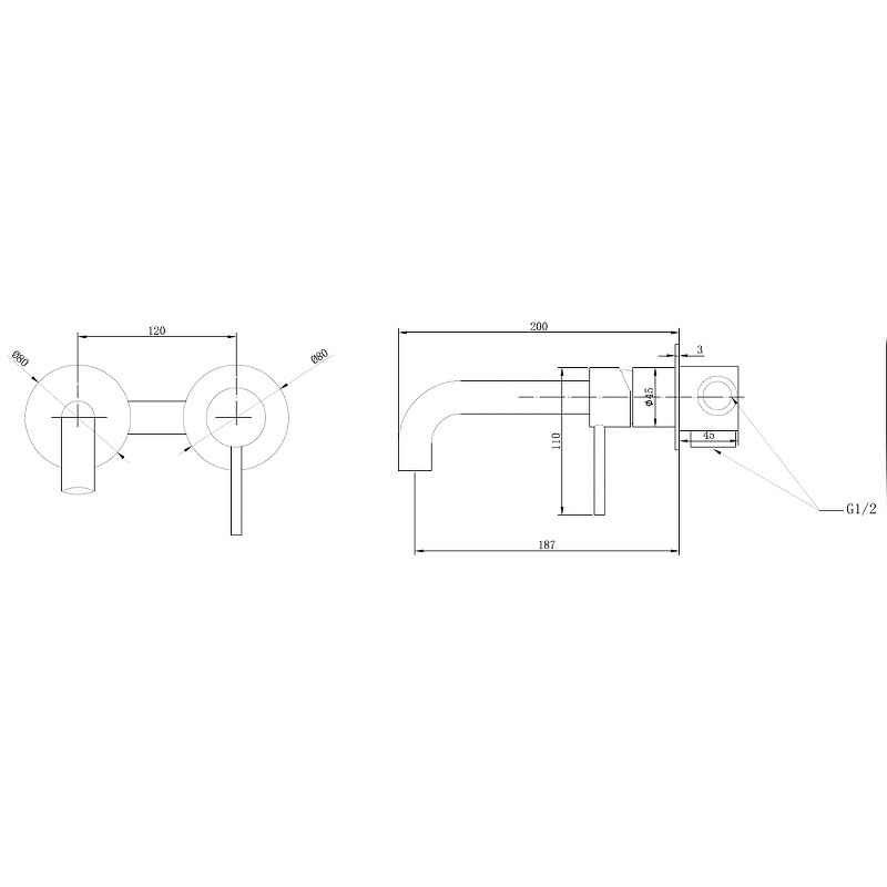 Смеситель для раковины ABBER Wasser Kreis хром AF8112 - 2