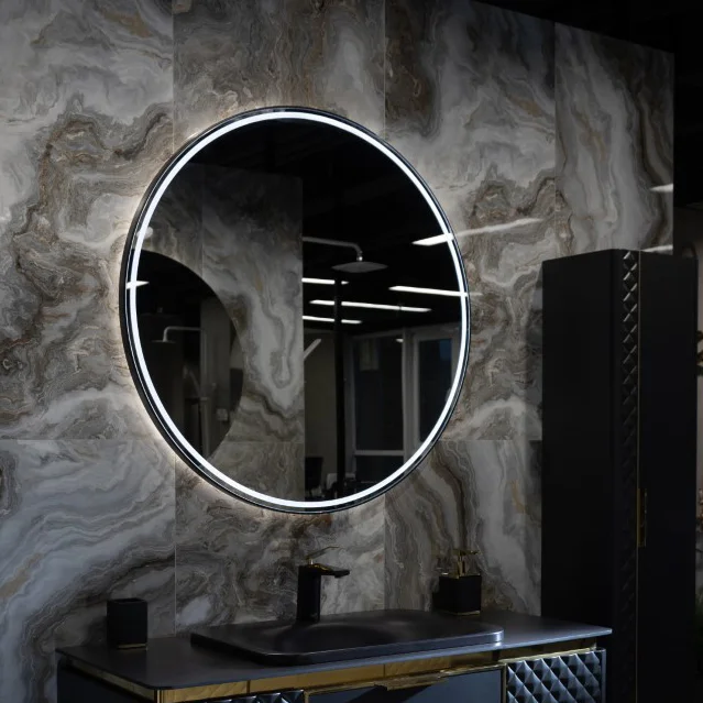 Зеркало Armadi Art Rombo 100 с подсветкой черный 545-100-B - 0