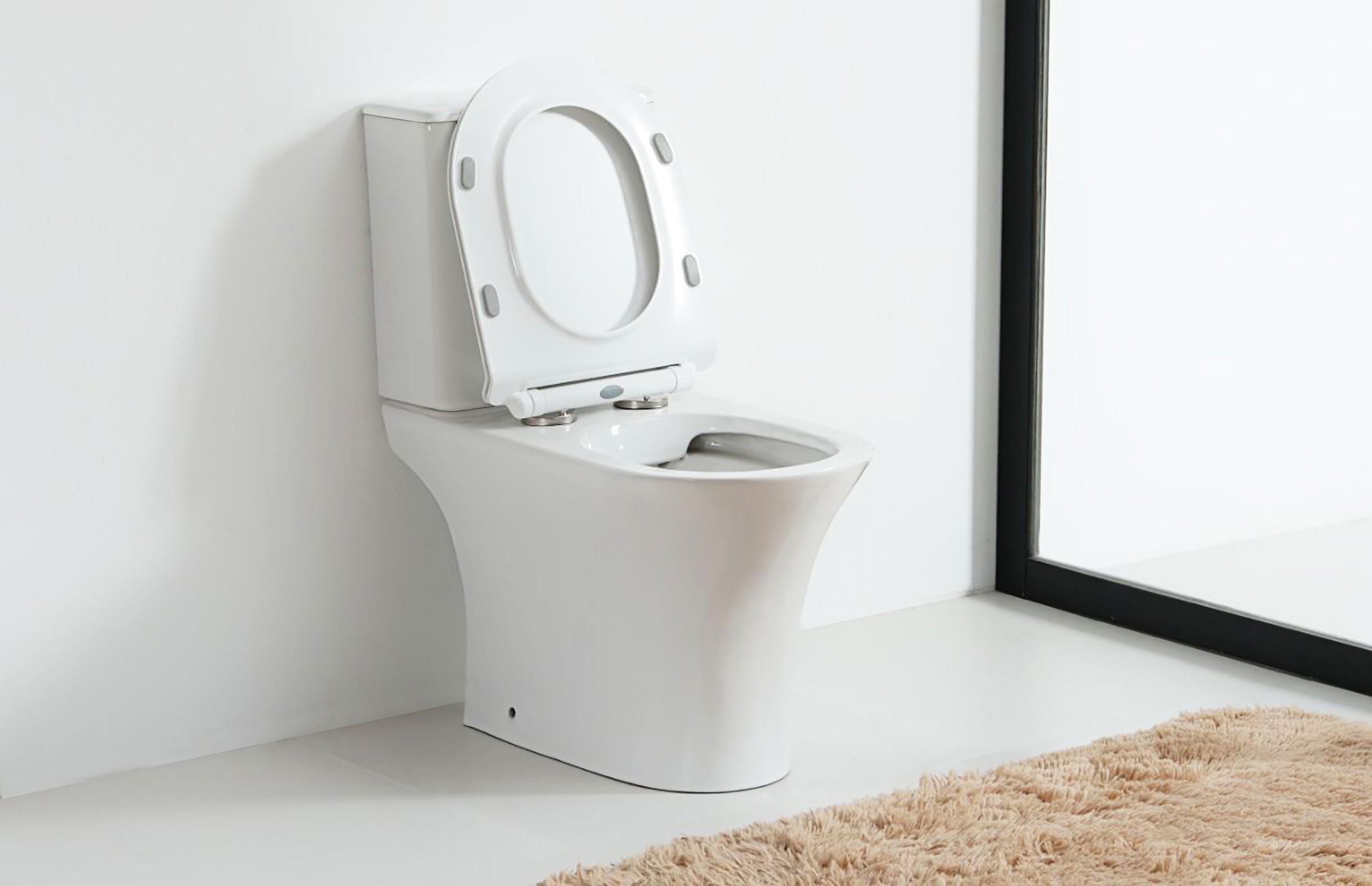 Унитаз-компакт Orange C01-000W безободковый, с микролифтом C02-000W - 6