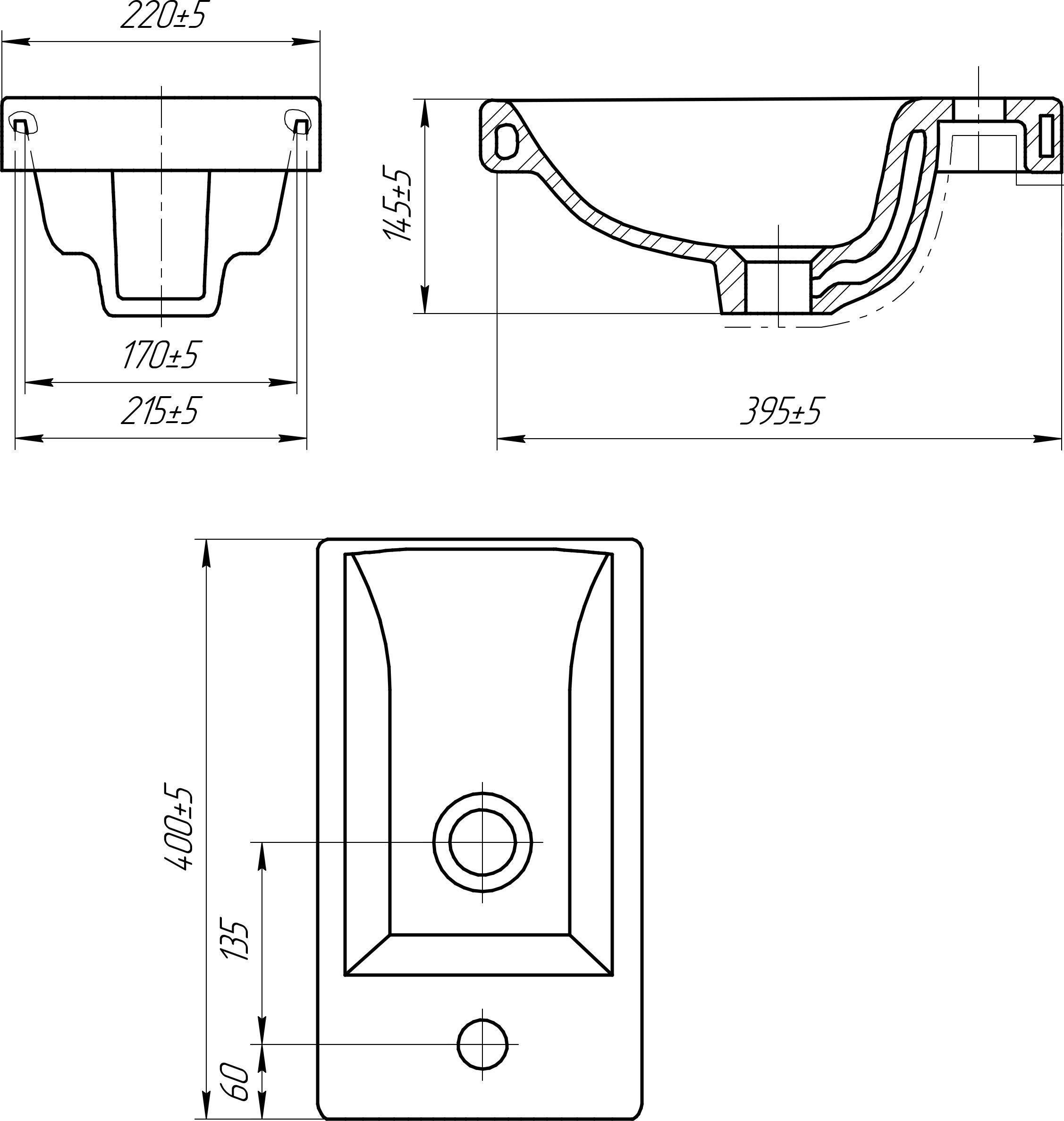 Тумба с раковиной Бриклаер Фостер 40 дуб золотой, антрацит - 8