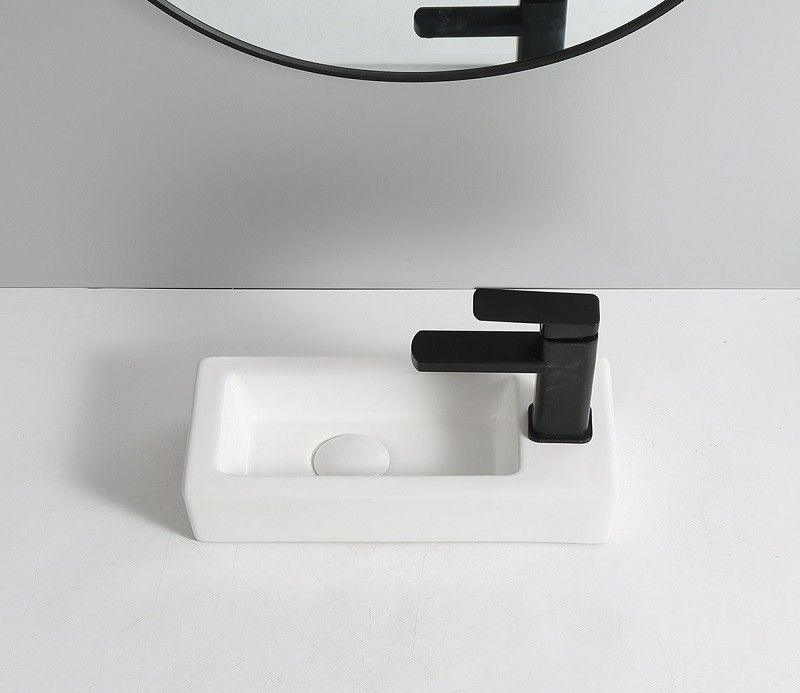 Раковина накладная Ceramalux N 36 белый  9272L - 2