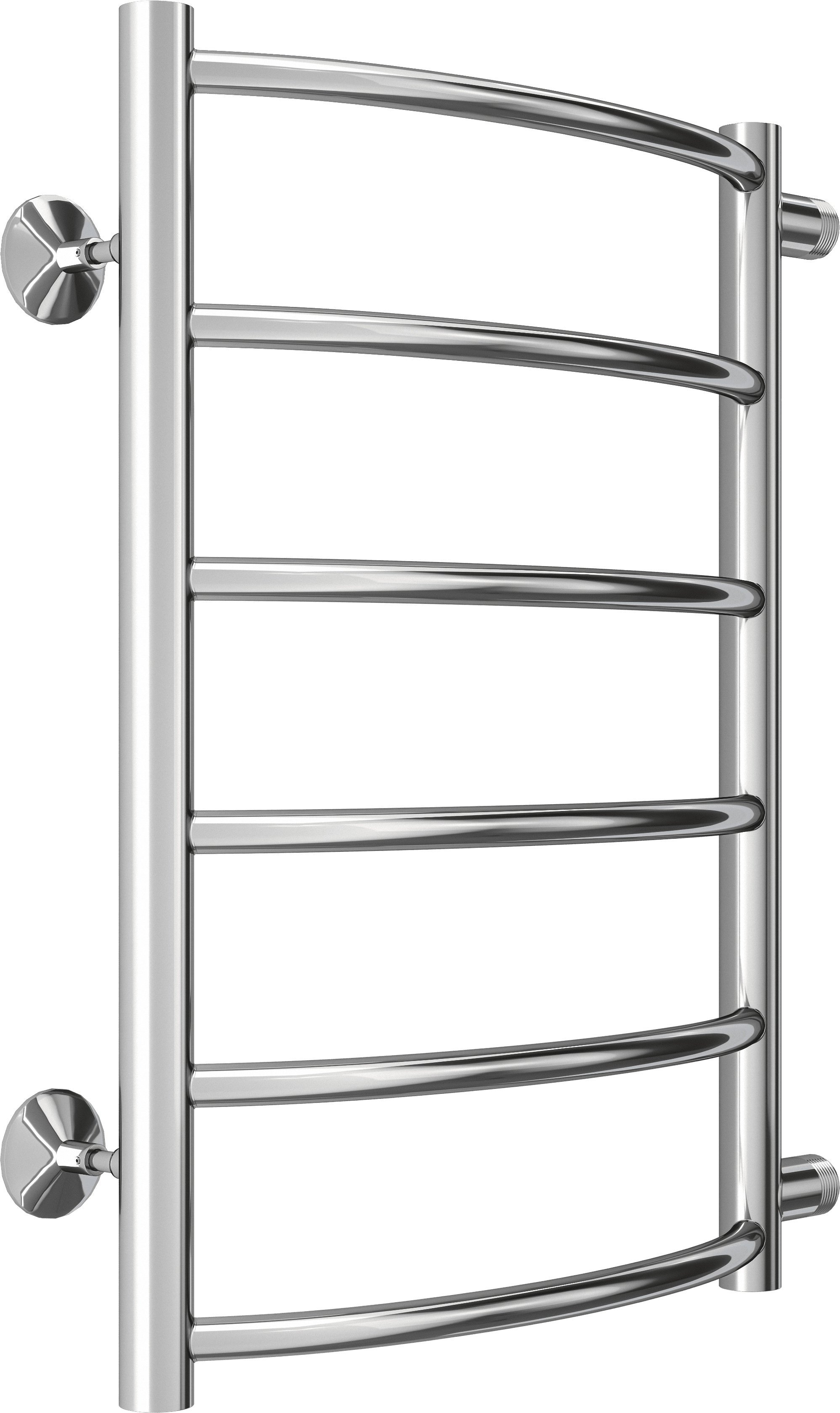 Водяной полотенцесушитель Terminus Классик П6 400x600 Хром боковое подключение 4670078530196 - 1