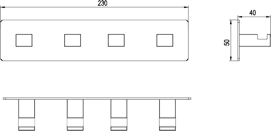 Крючок Timo  (10015/00 chrome) - 1