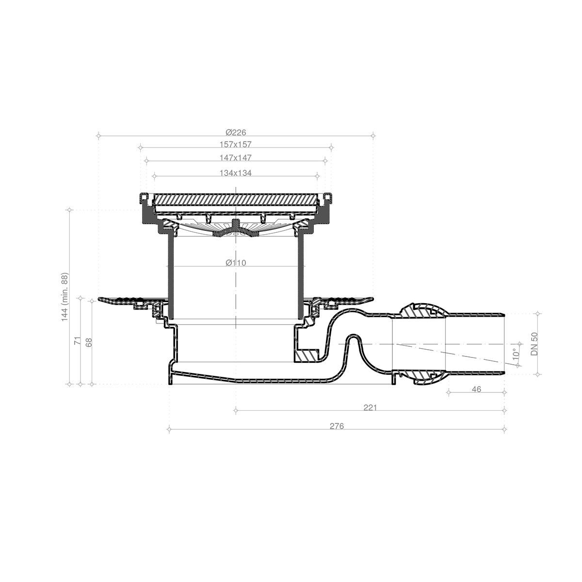 Душевой трап Pestan   13000096 - 1