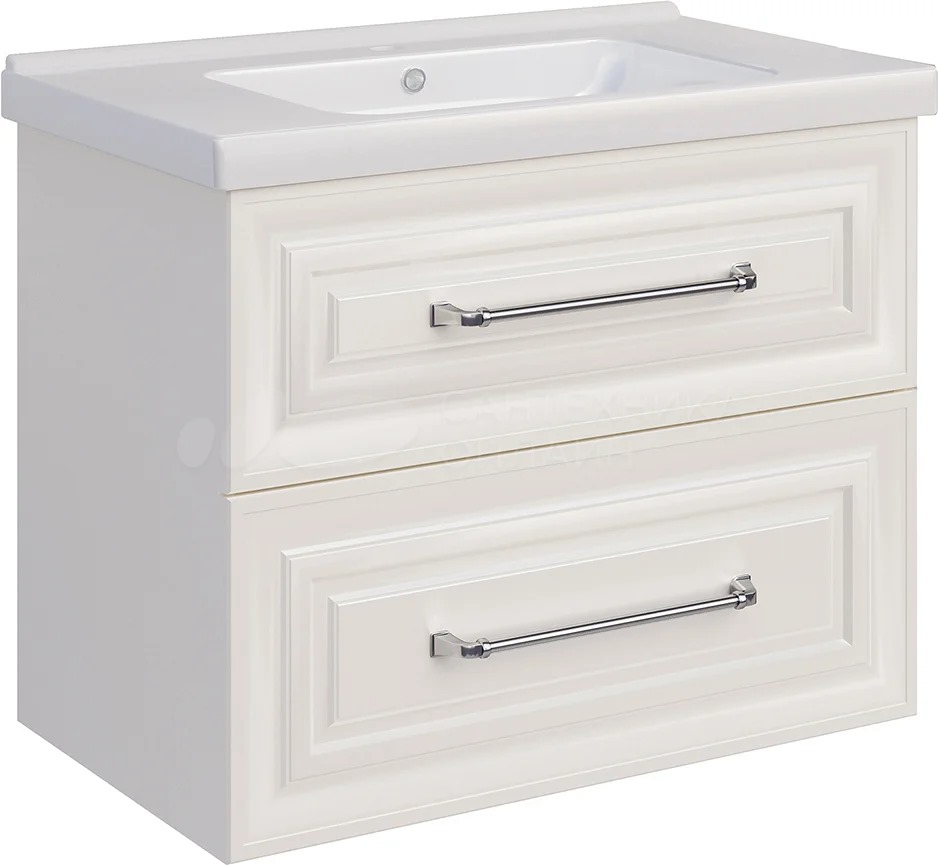Тумба под раковину без столешницы ASB-Woodline Валенца 80 слоновая кость 11920 СК - 2