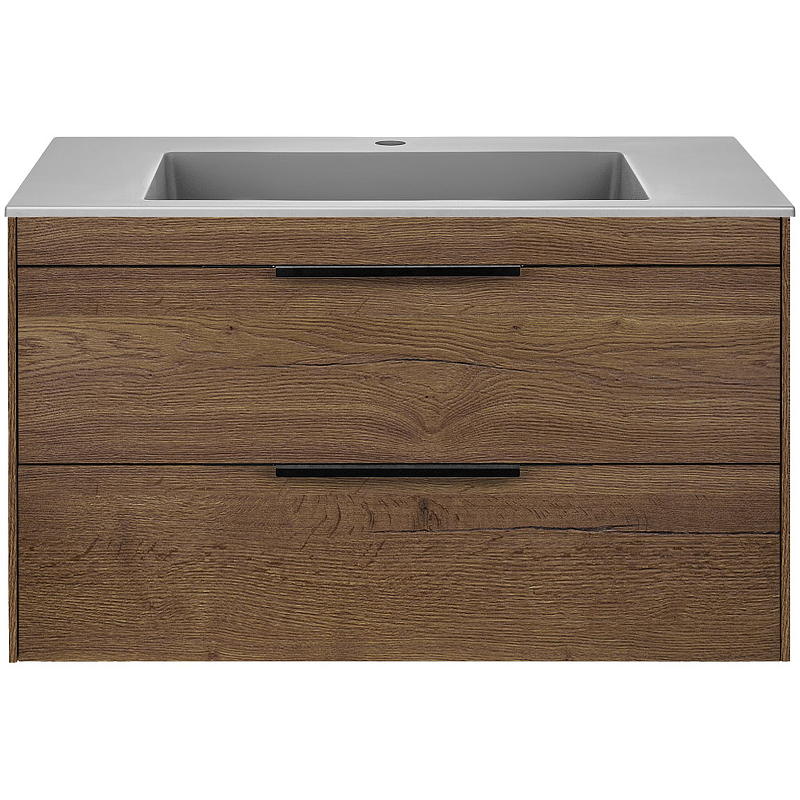 Тумба под раковину Vincea Chiara 80 темное дерево VMC-2C2800TO - 2