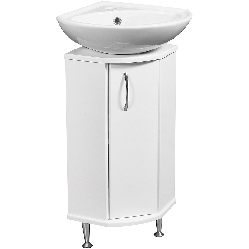 Тумба под раковину Stella Polar Концепт Веер 30 белый SP-00000156 - 1