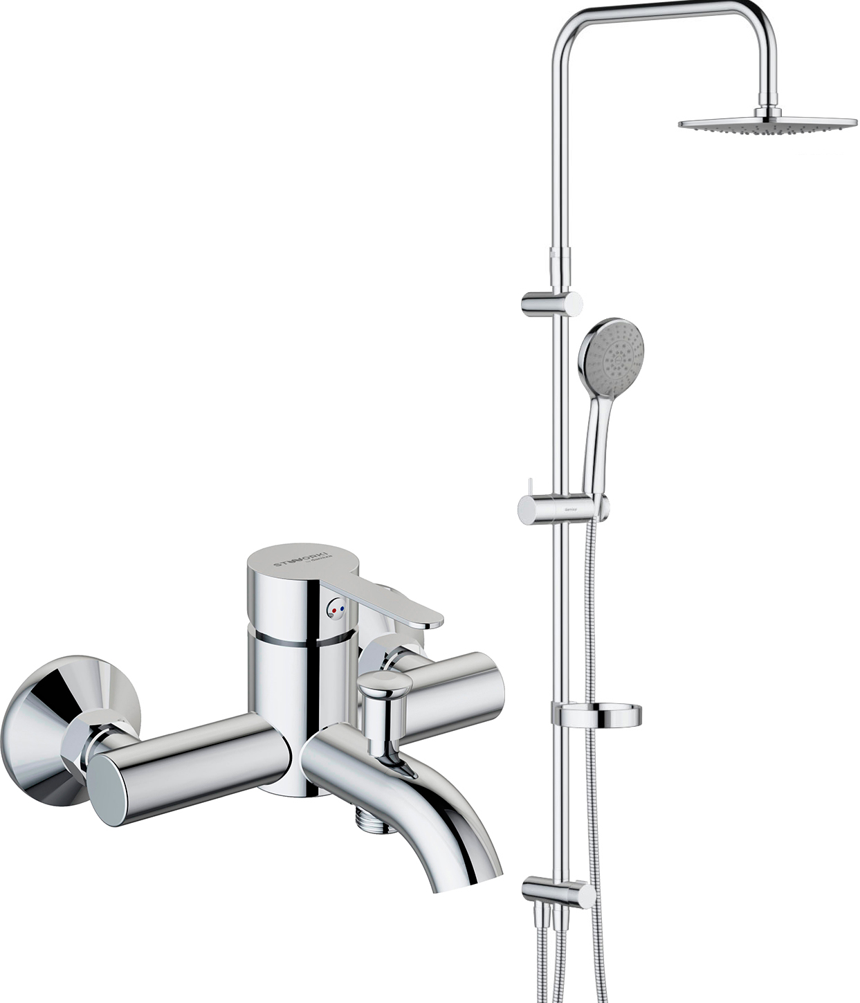 Душевой комплект STWORKI by Damixa Стокгольм HFSG97000 + HFSG10000 428829 - 0