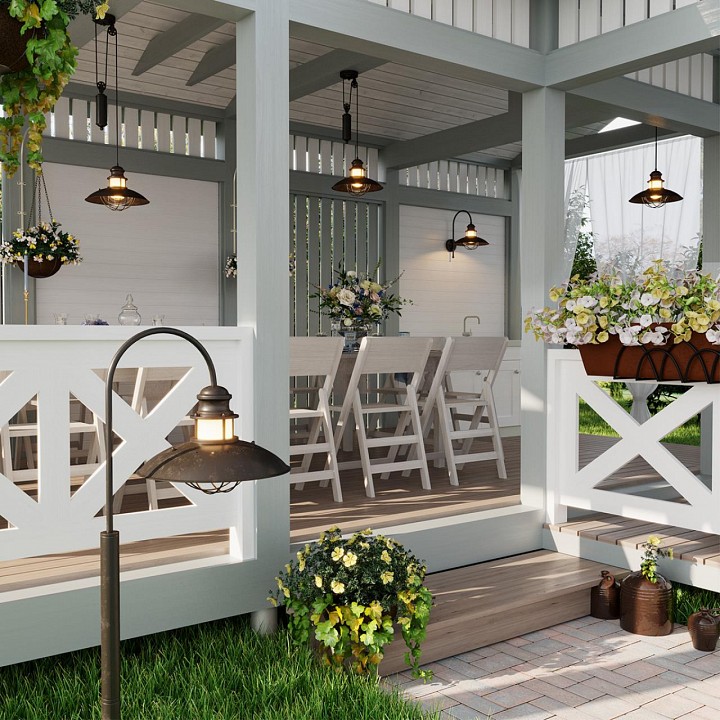 Уличный подвесной светильник Odeon Light Nature Dante 4164/1 - 1