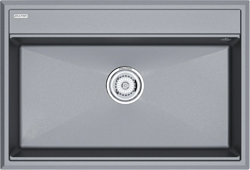 Мойка кухонная Paulmark Stepia 75 серый матовый PM117551-GRM - 0