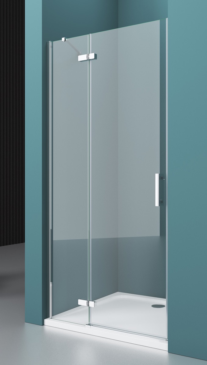 Душевая дверь BelBagno Kraft 100 хром  KRAFT-B-12-60/40-C-Cr-L - 1