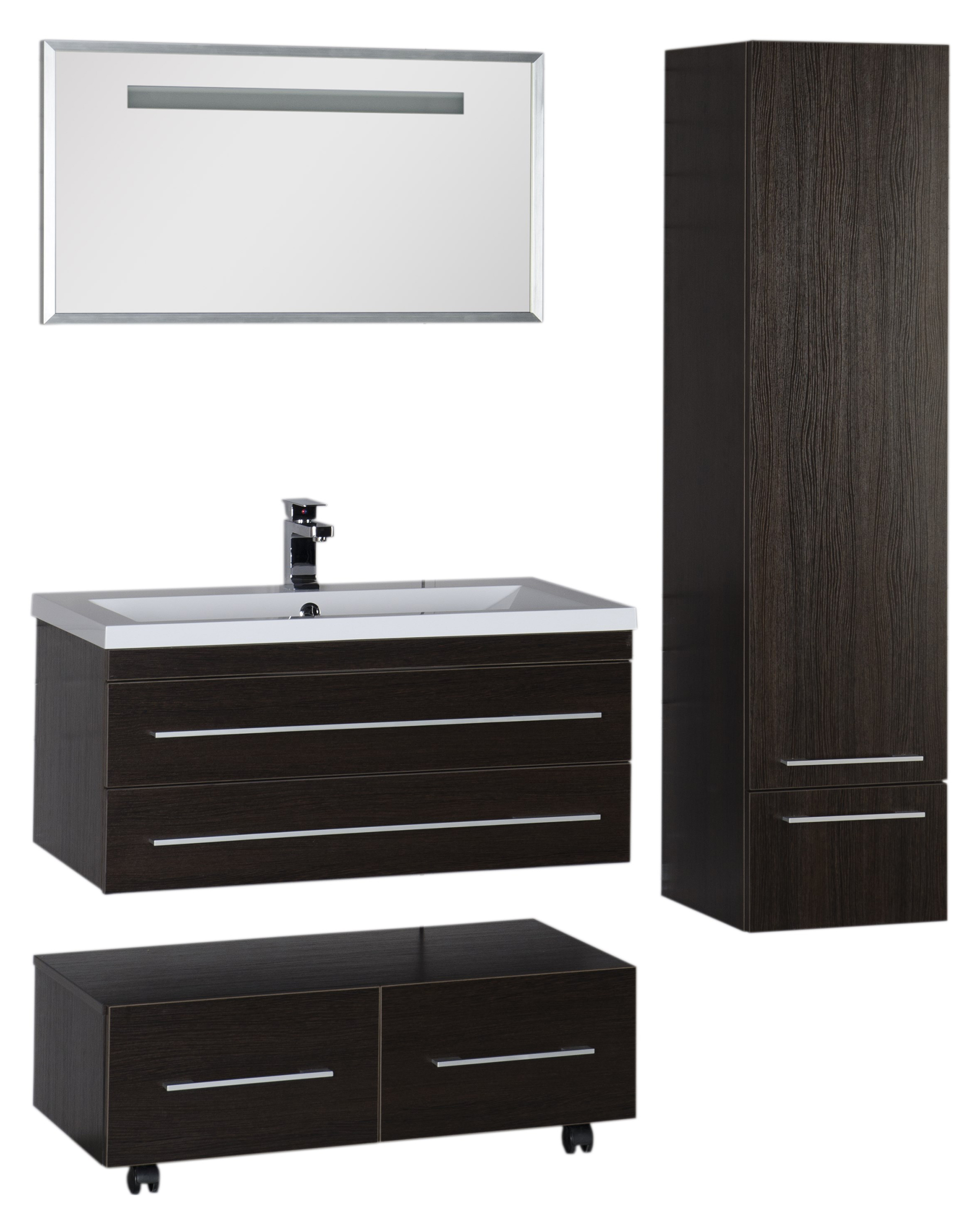 Тумба Aquanet Нота 100 подкатная венге 00170750 - 23