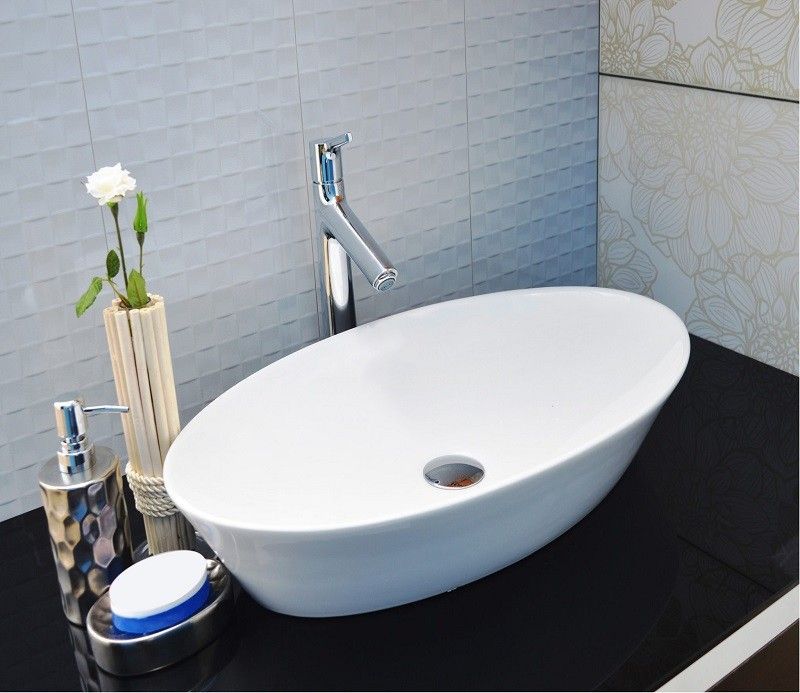 Раковина накладная Ceramalux N 61 белый  9397 - 0