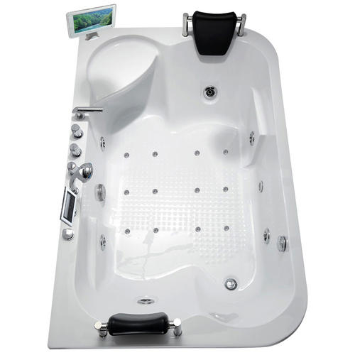 Акриловая ванна Gemy 180х116 белая правая с гидромассажем G9085 O R - 1