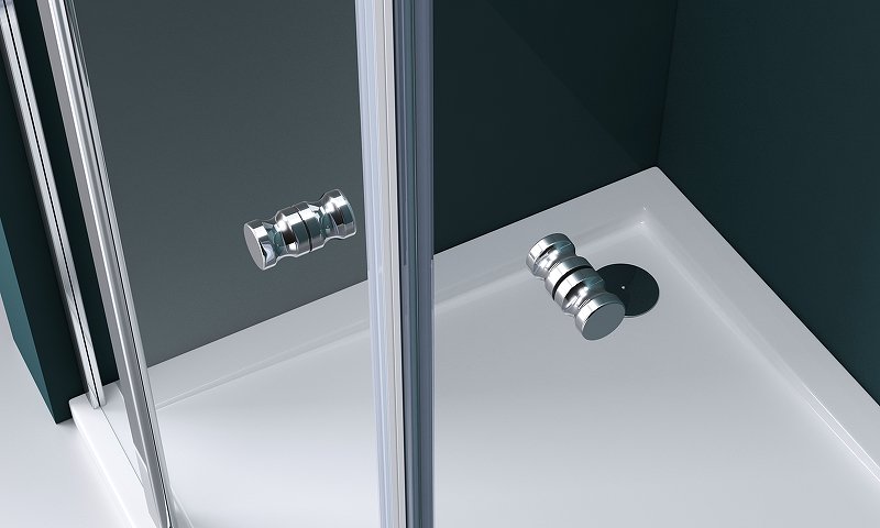Душевой уголок BelBagno Etna 90х90 профиль хром стекло прозрачное ETNA-A-22-90-C-Cr - 7