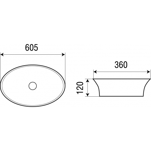 Раковина накладная Weltwasser WW ELBACH 1132 60.5 белый  10000003861 - 1