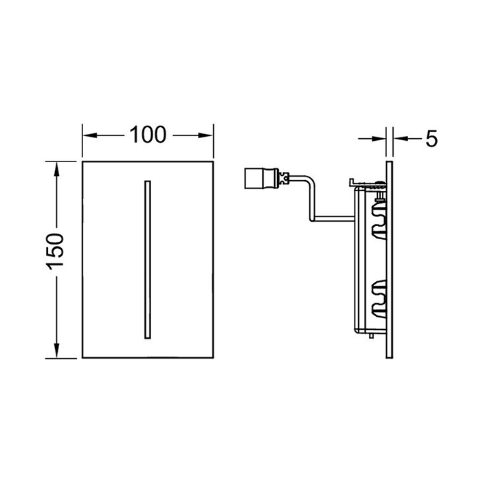 TECEfilo-Velvet Urinal, 7,2 В, Nero Ingo / Черный 9242024 - 1