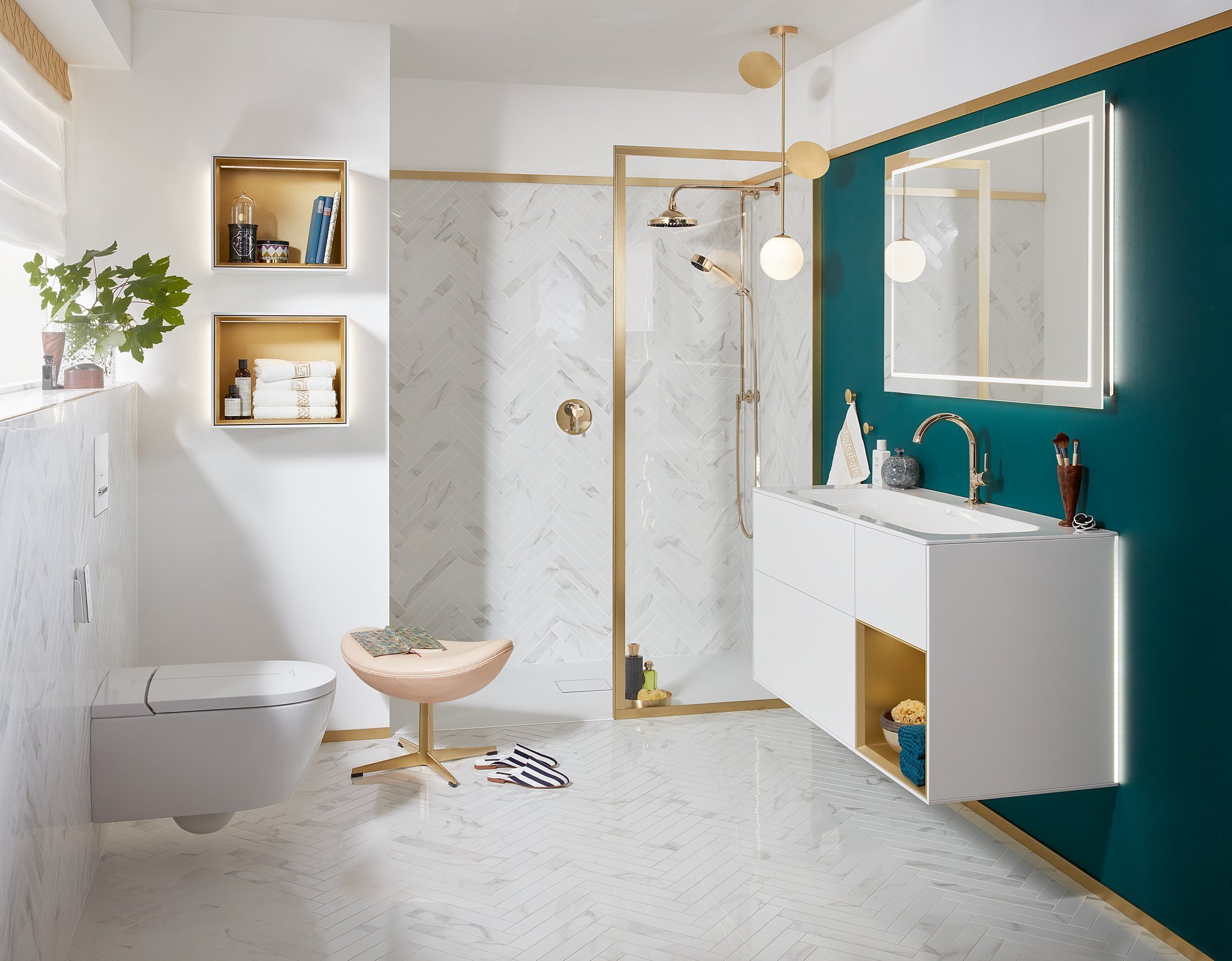 Унитаз подвесной Villeroy & Boch Viclean V0E100R1 альпийский белый, с функцией биде - 13