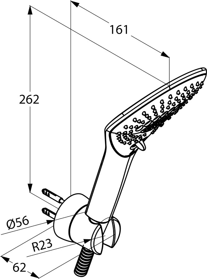 Душевой гарнитур Душевая лейка Kludi   6775091-00 - 5