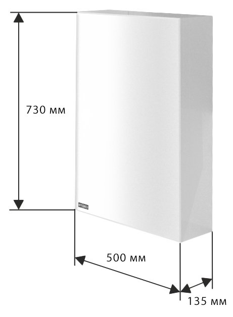 Зеркало-шкаф СанТа Стандарт 50 фацет 113002 - 3