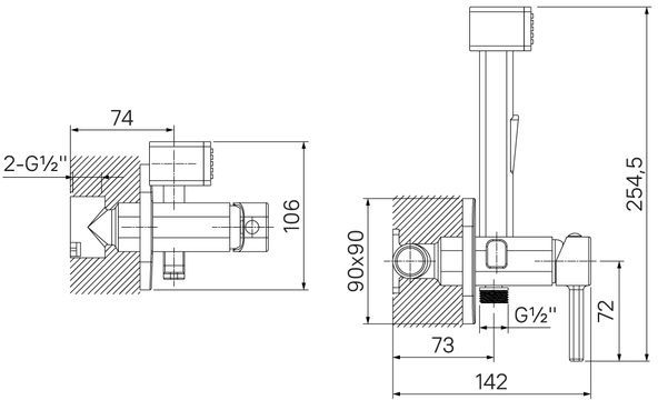 Гигиенический душ Iddis Spring 004BLS0i08 со смесителем - 3