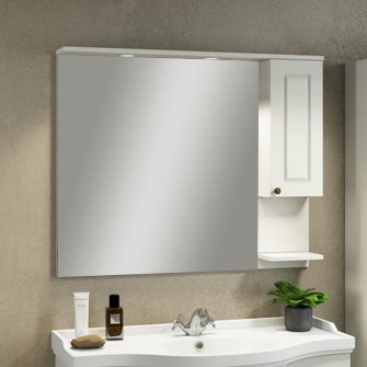 Зеркало-шкаф Comforty Севилья 100 слоновая кость 00003132628 - 0