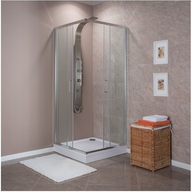 Душевой уголок Aquanet Alfa Cube NAA1142 900х900х2000 стекло прозрачное, профиль хром 168416 - 7