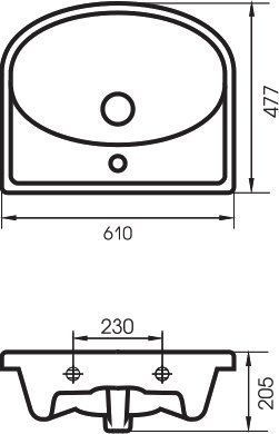 Тумба с раковиной Style Line Эко Стандарт №11 61 белая - 12