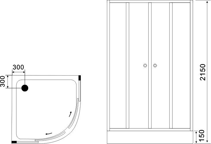 Душевая кабина Black&White Galaxy G8503 8503900 - 10