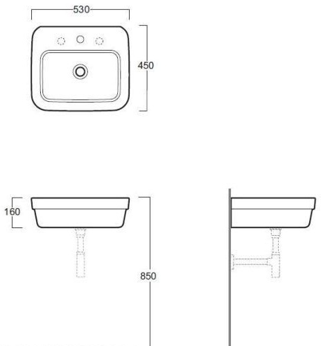 Подвесная раковина Simas Evolution  EVO15 - 2