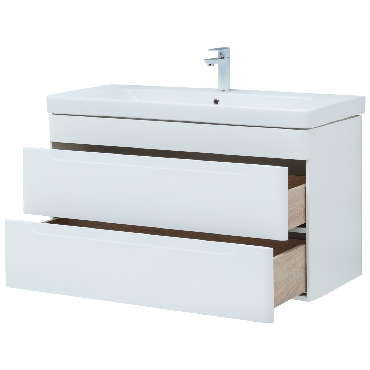 Тумба с раковиной Allen Brau Aquanet София 105 белый глянец 274196 - 5