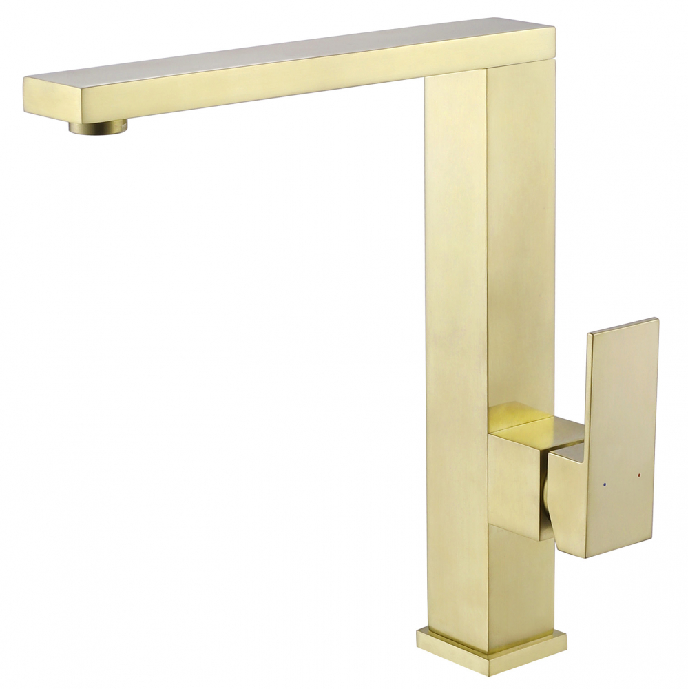 Смеситель для кухни ABBER Daheim золото матовое  AF8214G - 0