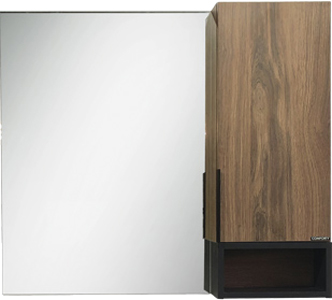 Зеркало-шкаф Comforty Штутгарт 90, дуб тёмно-коричневый 00004151038 - 5