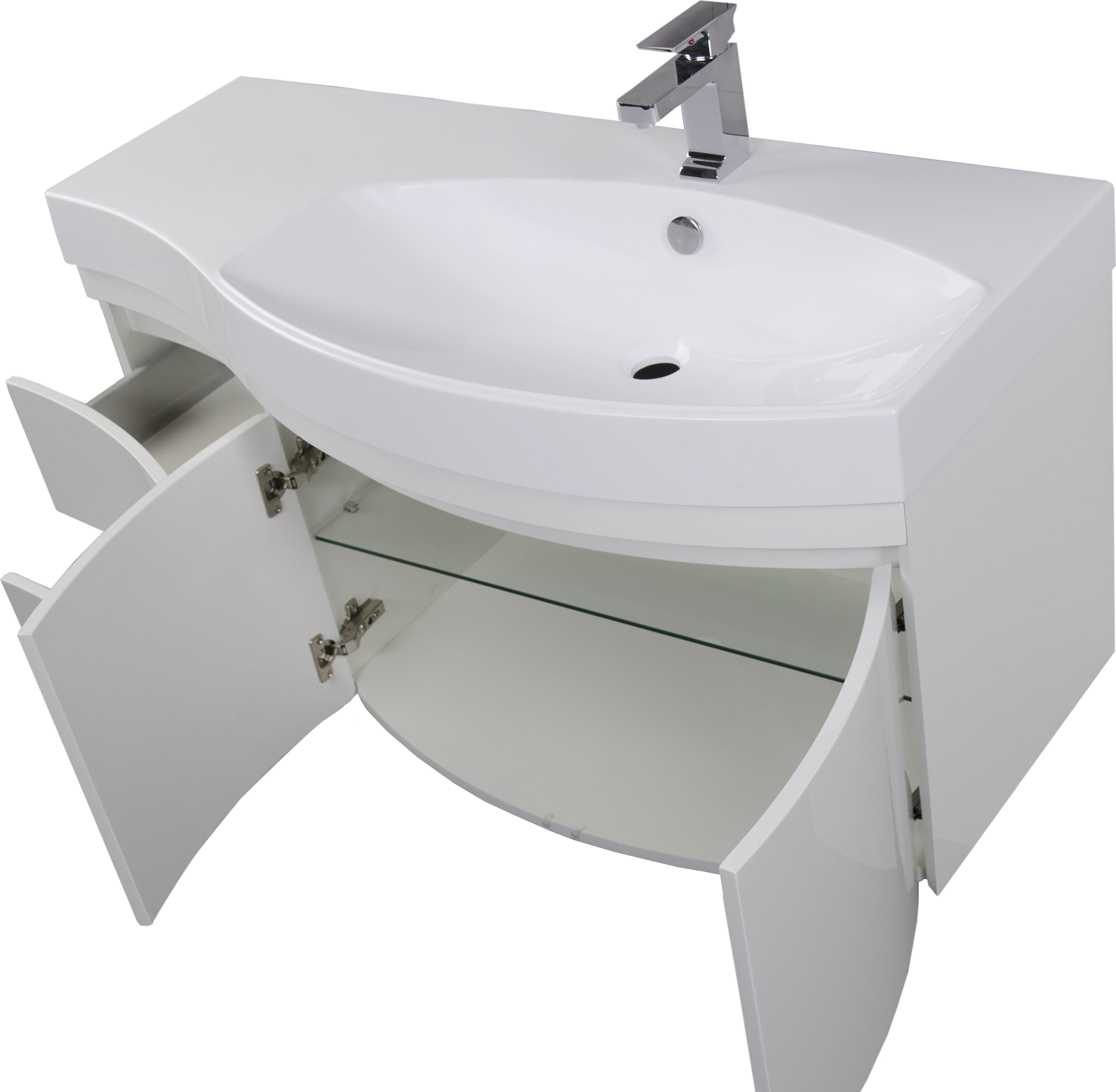 Тумба с раковиной Aquanet Опера 2-115 белая R 169654 - 2