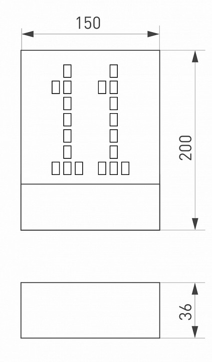 Уличный настенный светодиодный светильник Arlight LGD-Sign-Wall-S150x200-3W Warm3000 031060 - 4