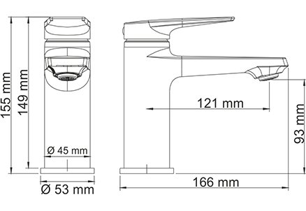 Смеситель Wasserkraft Lopau 3203 для раковины - 3